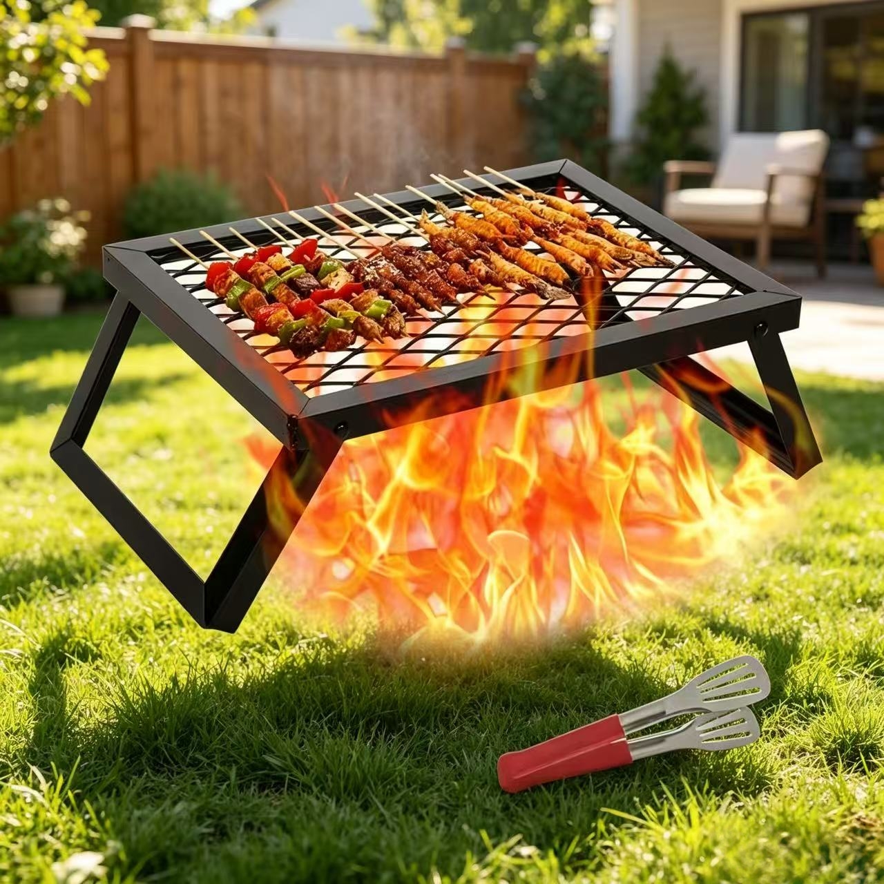 Portable folding barbecue gril – Camp Grill Portable Folding recenzja i cena