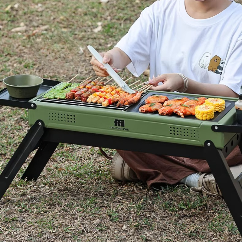 1 Set Outdoor BBQ Grill Foldin – Camp Grill Portable Folding recenzja i cena
