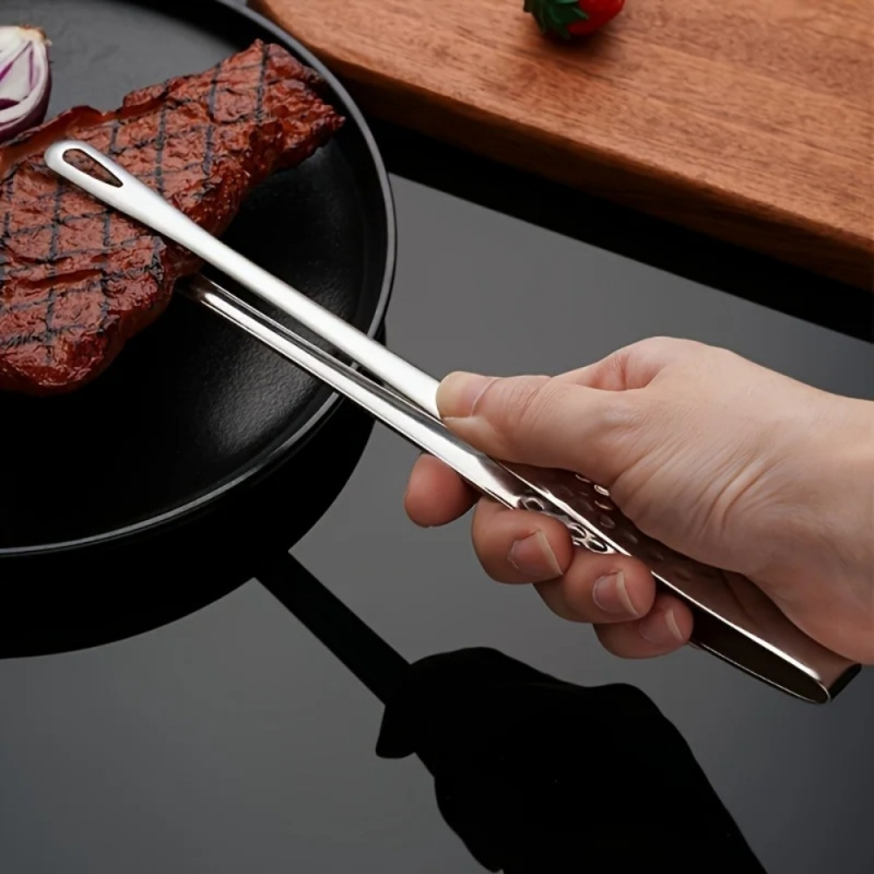 Stainless Steel BBQ Grill Tong – Camping Cooking Meat recenzja i cena