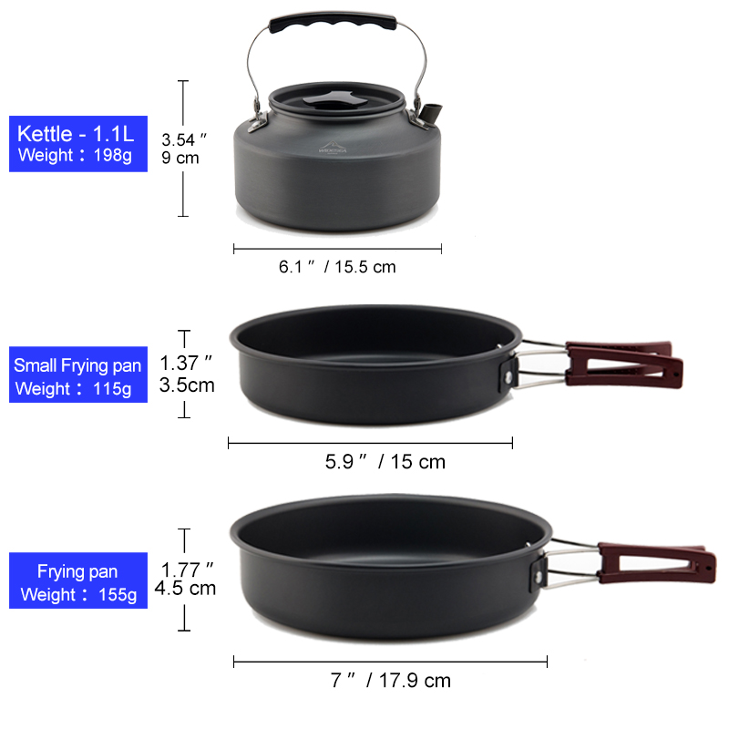 Widesea Camping Cookware Set O – Camping Cooking Kit Box recenzja i cena