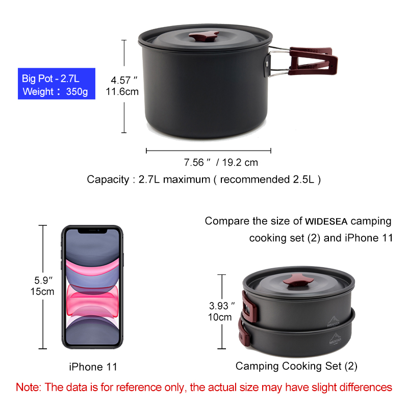 Widesea Camping Cookware Set O – Camping Cooking Kit Box recenzja i cena