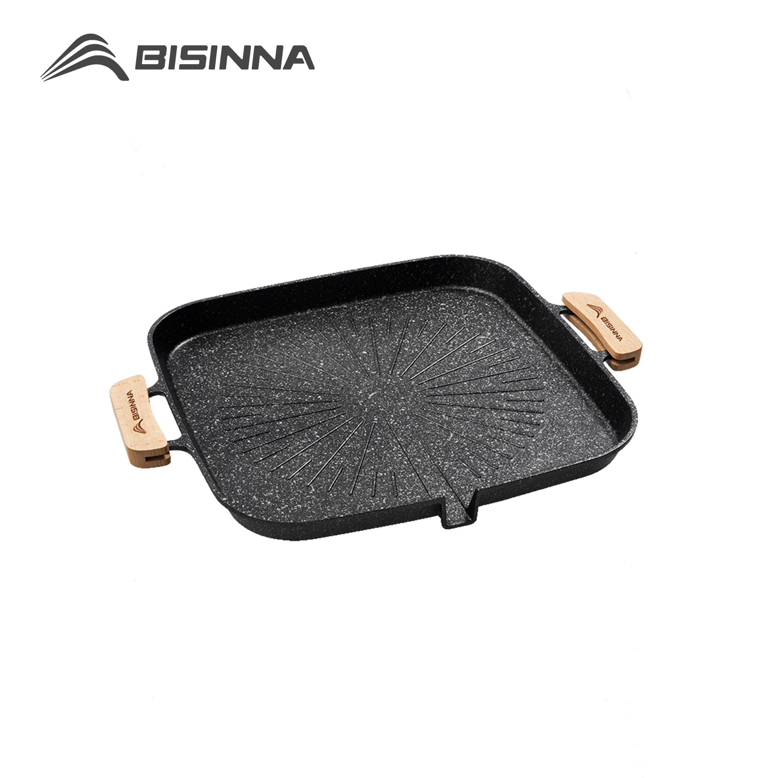 BISINNA Square BBQ Grill Pan N – Camping Cooking Meat recenzja i cena