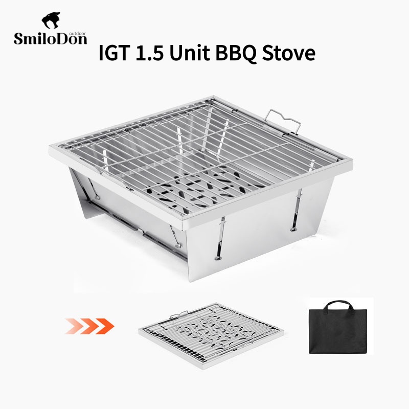SmiloDon IGT BBQ Grill Stove F – Camp Grill Portable Folding recenzja i cena