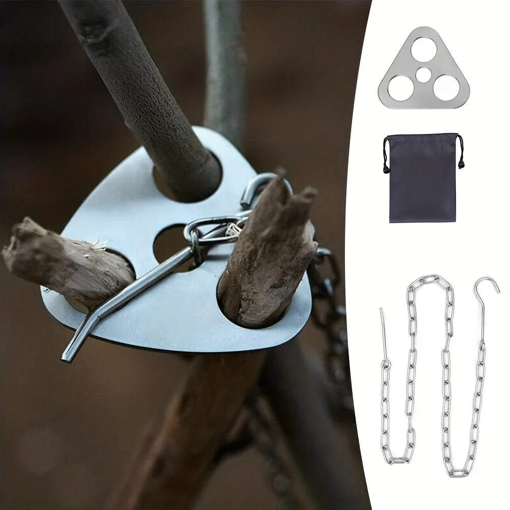 Outdoor BBQ Tripod Portable De – Camping Hanging Cooking Pot recenzja i cena