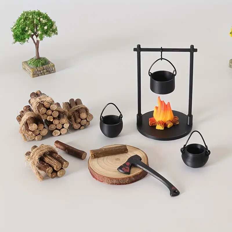 Mini Campfire Hanging Stove Po – Camping Hanging Cooking Pot recenzja i cena