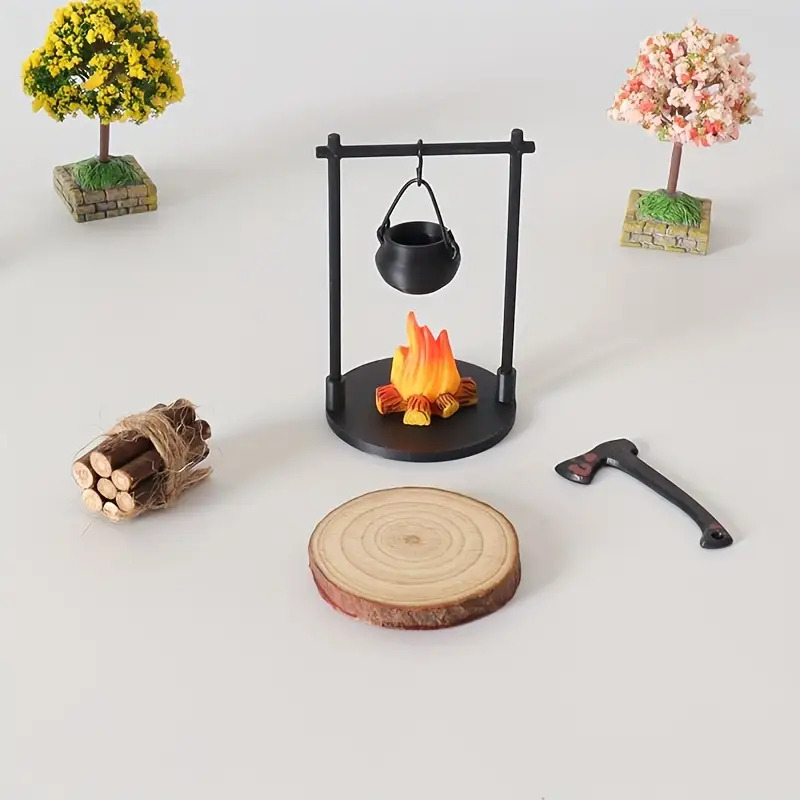 Mini Campfire Hanging Stove Po – Camping Hanging Cooking Pot recenzja i cena