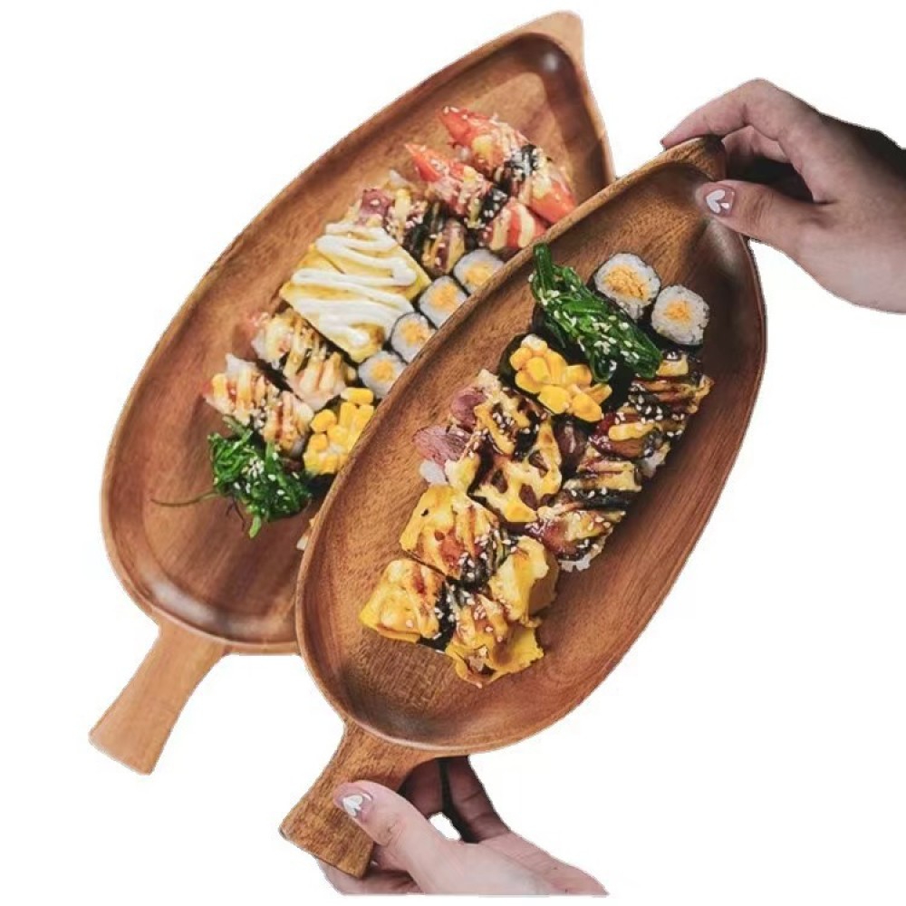 Wooden Leaf Shaped Waterproof  – Camping Cooking Meat recenzja i cena