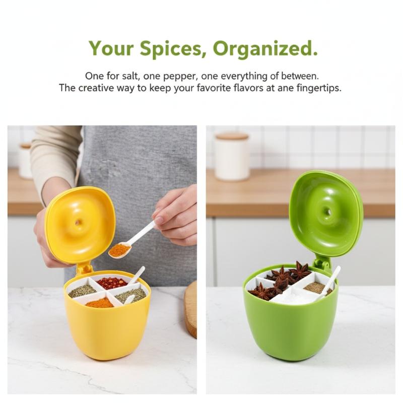 texture4 Compartment Seasoning – Camping Cooking Necessities recenzja i cena