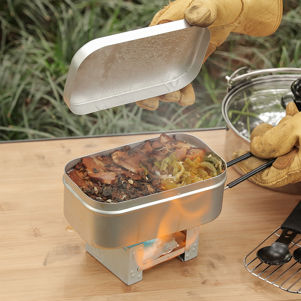 Outdoor Aluminium Mess Kit, St – Camping Cooking Kit Box recenzja i cena