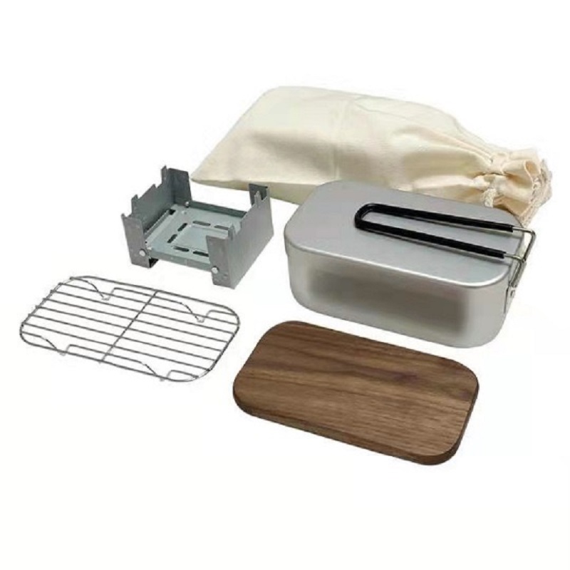 Outdoor Aluminium Mess Kit, St – Camping Cooking Kit Box recenzja i cena