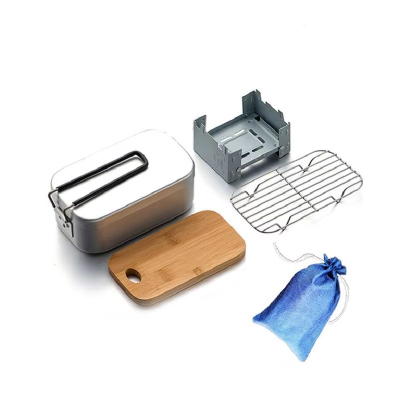 Outdoor Aluminium Mess Kit, St – Camping Cooking Kit Box recenzja i cena