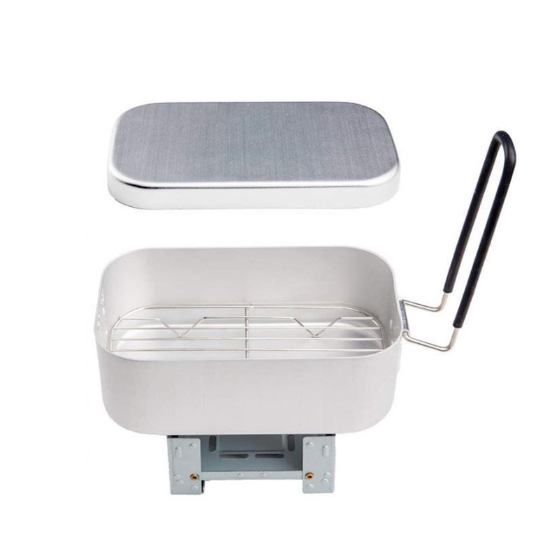 Outdoor Aluminium Mess Kit, St – Camping Cooking Kit Box recenzja i cena