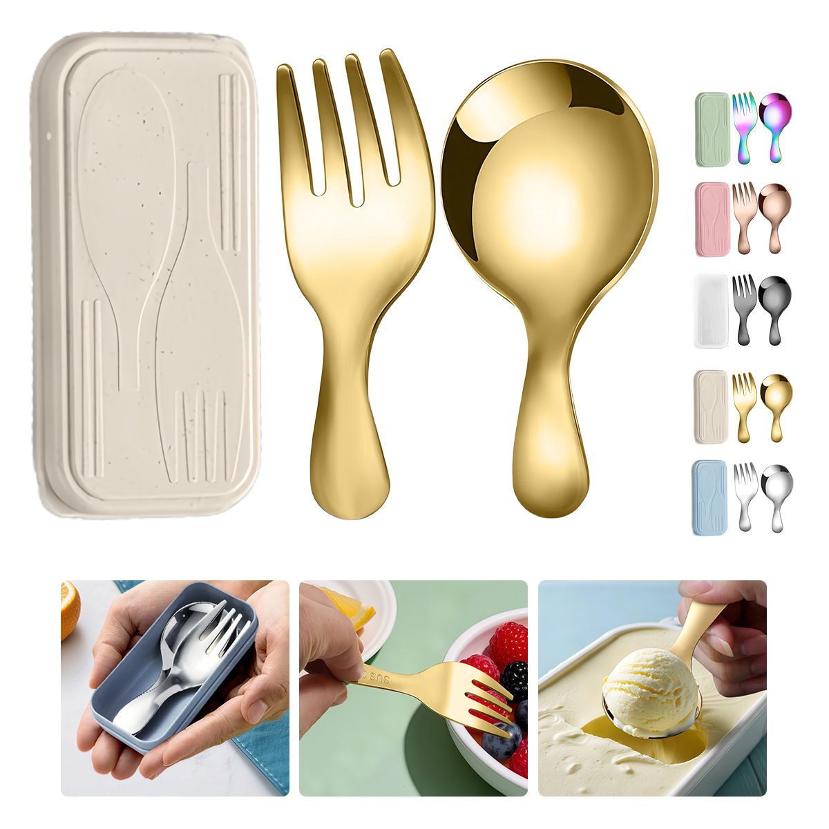 Stainless Steel Tableware Set  – Camping Cooking Kit Box recenzja i cena