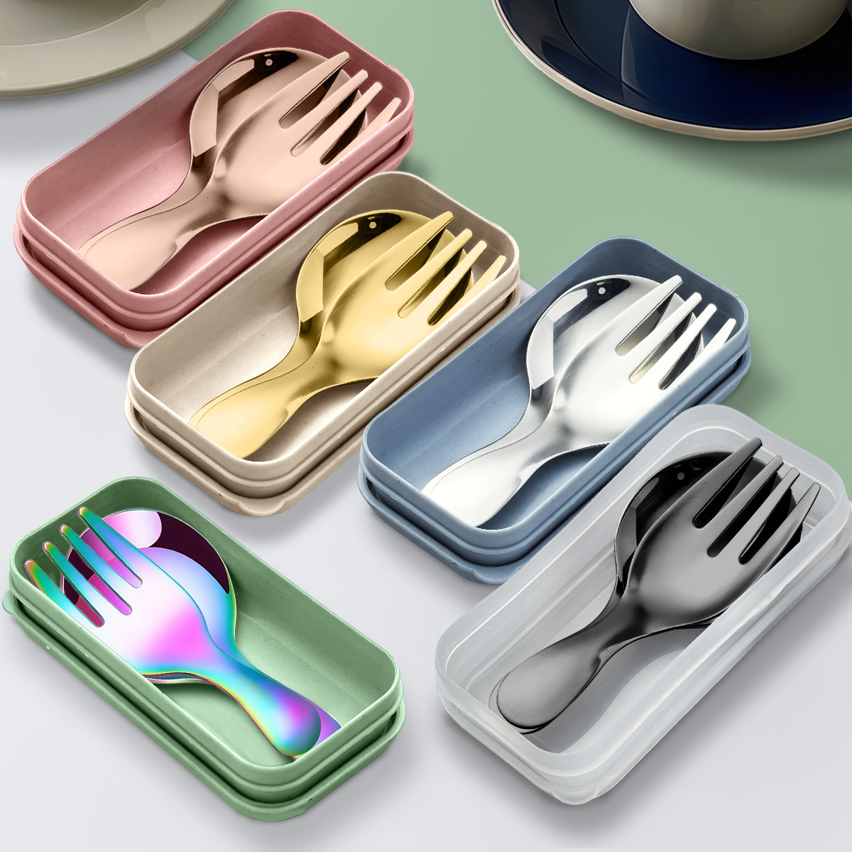Stainless Steel Tableware Set  – Camping Cooking Kit Box recenzja i cena