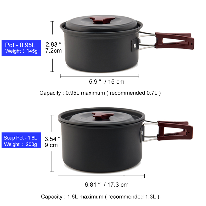 Widesea Camping Cookware Set O – Camping Cooking Kit Box recenzja i cena