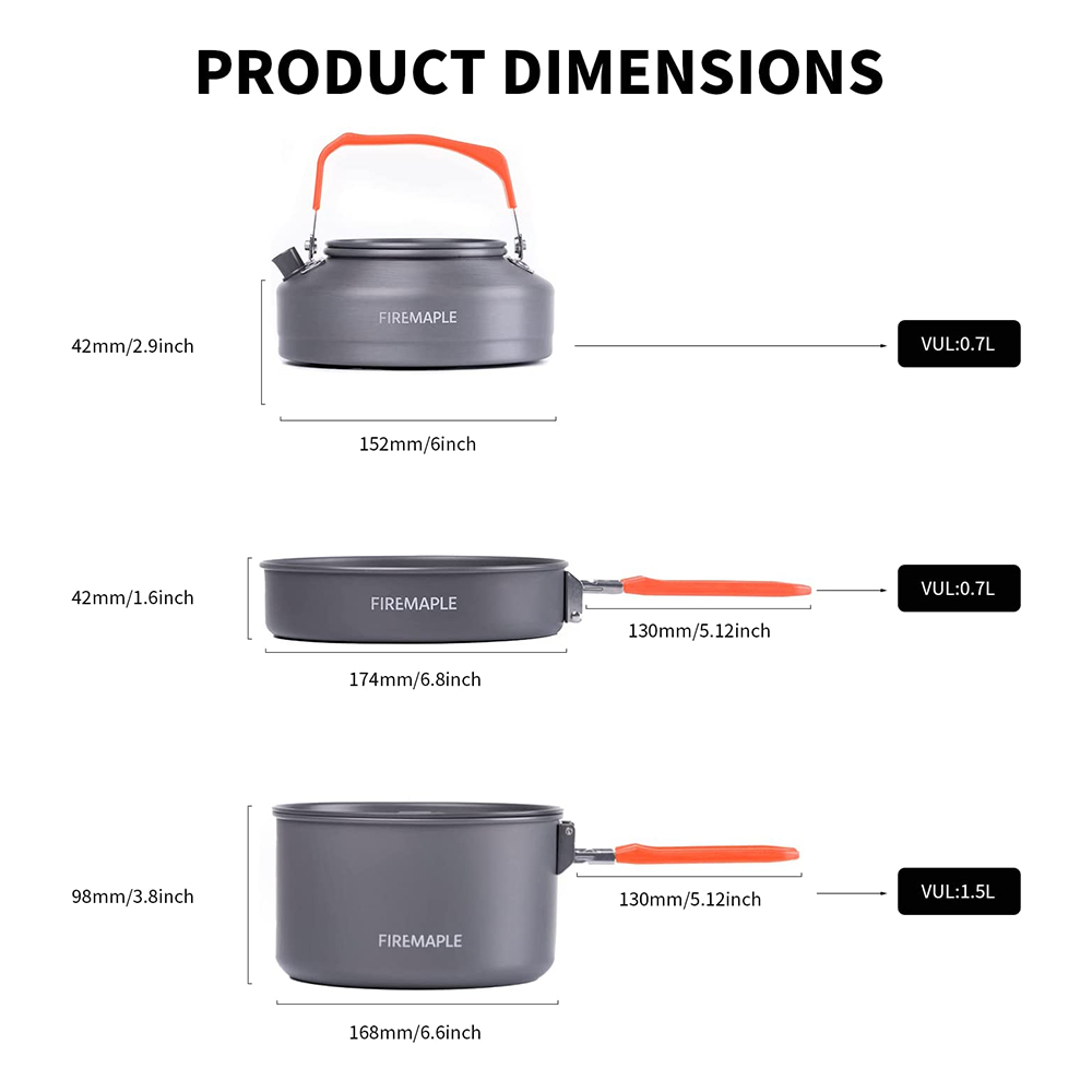 Fire Maple Picnic Pot Pan Set  – Camping Cooking Kit Box recenzja i cena