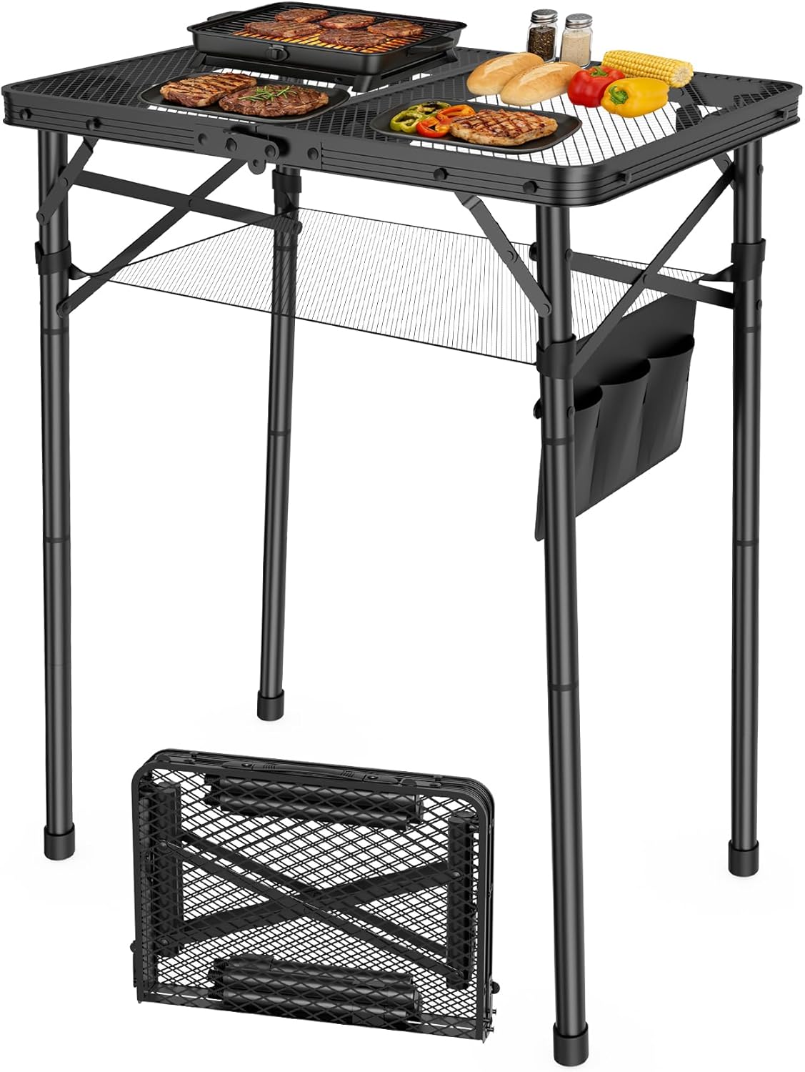 Folding Camping Table, 3 Adjus – Camp Grill Portable Folding recenzja i cena