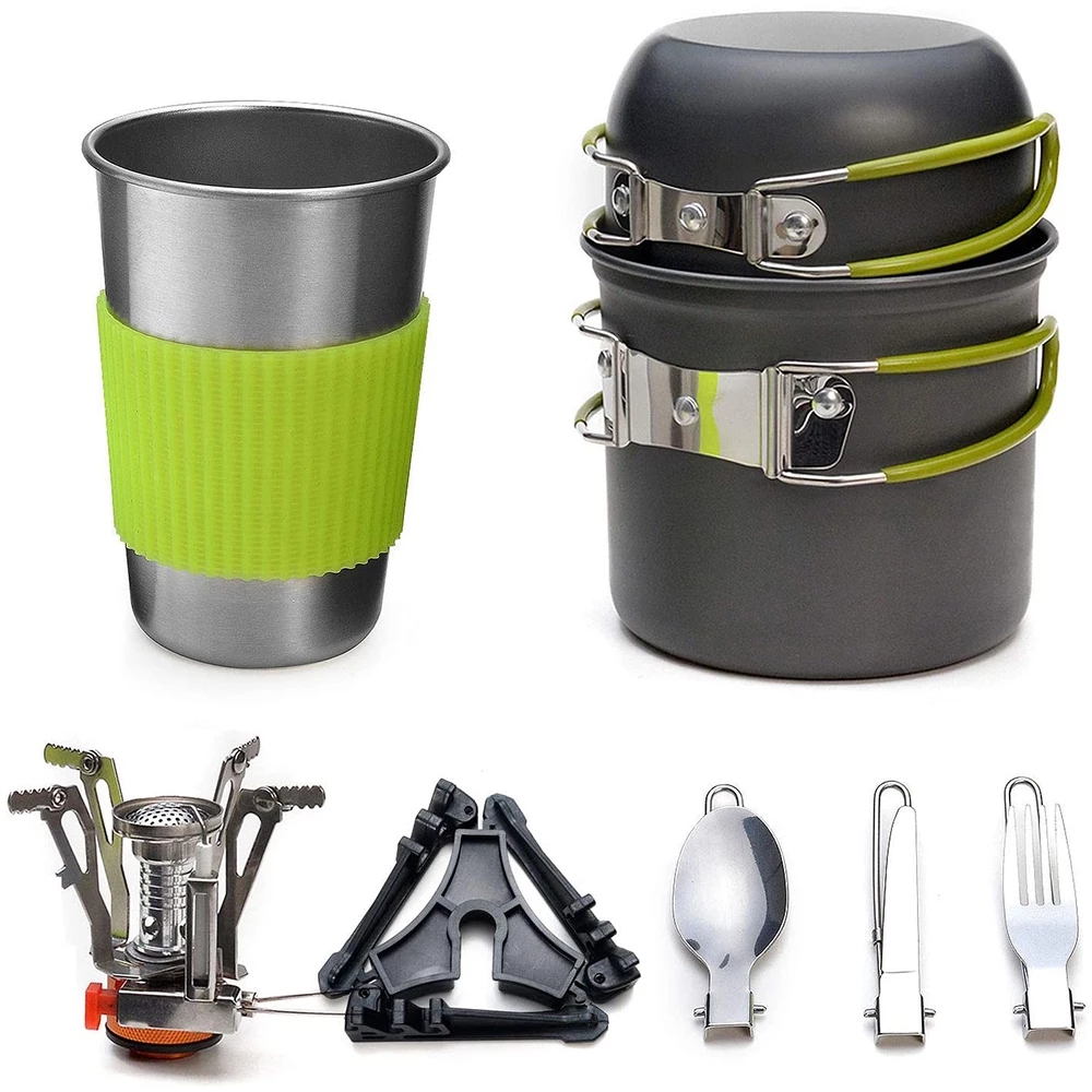 Camping Cookware Kit with Stov – Camping Cooking Roll recenzja i cena