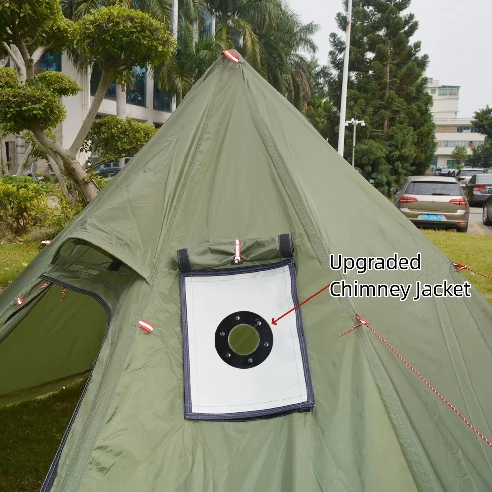 New Pyramid Tent With Snow Ski – Campfire Cooking In Another World recenzja i cena