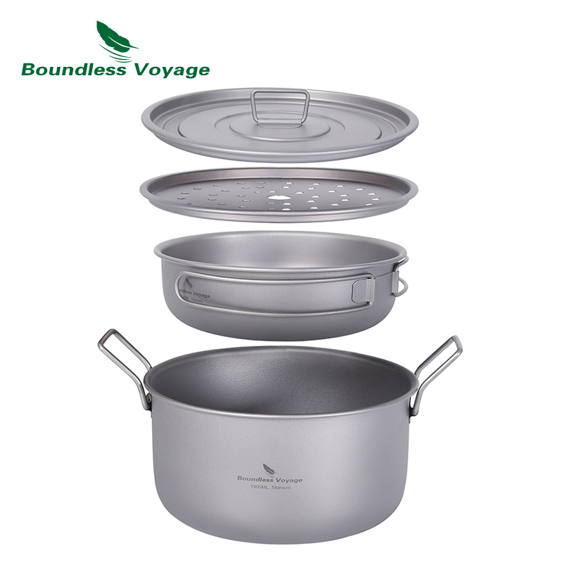 Boundless Voyage Camping Cooki – Mess Kit Titanium recenzja i cena